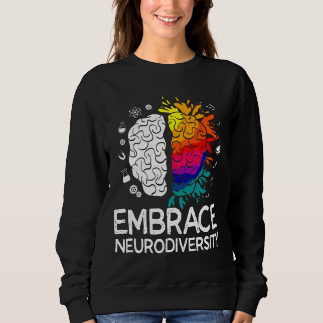 Embrace Adhd Autismus Sweatshirt (Vorderseite)