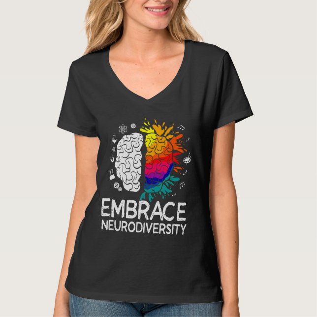 Embrace Adhd Autismus T-Shirt (Vorderseite)