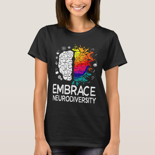 Embrace Adhd Autismus T-Shirt (Vorderseite)
