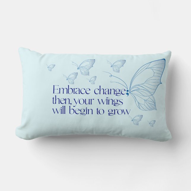 Embrace Change Lumbar Pillow Lendenkissen (Vorderseite)