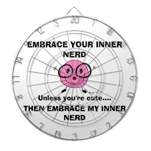 EMBRACE DEIN INNER NERD Dartboard Dartscheibe