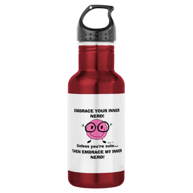 EMBRACE DEINEN NERD TRINKFLASCHE (Vorderseite)
