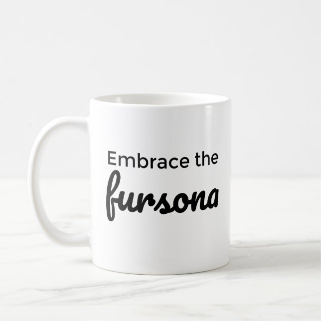 Embrace die Kaffee-Tasse Fursona Kaffeetasse (Links)