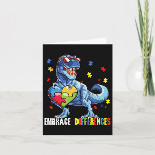 Embrace Differenzen Asd Spectrum Dinosaurier Autis Karte
