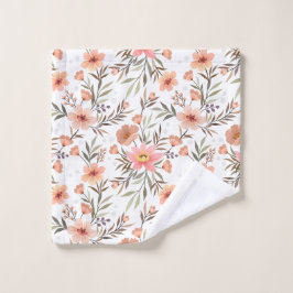 Embrace Elegance: Rosa Boho-Blume Waschlappen