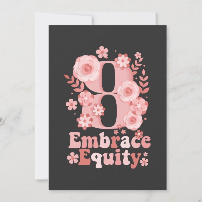 "Embrace Equity" - Internationaler Frauentag 2023 Einladung (Vorderseite)