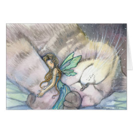 Embrace Fairy and Cat Card