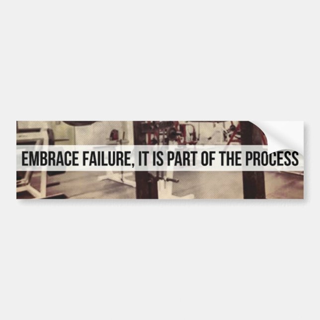 EMBRACE FEHLER. Bodybuilding Workout Motivierend Autoaufkleber (Vorne)