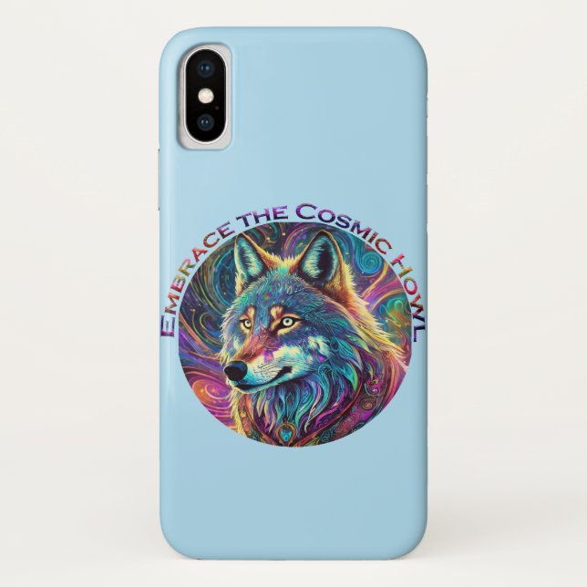 Embrace für den kosmischen Howl Wolf Case-Mate iPhone Hülle (Rückseite)