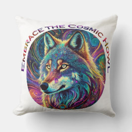 Embrace für den kosmischen Howl Wolf Kissen