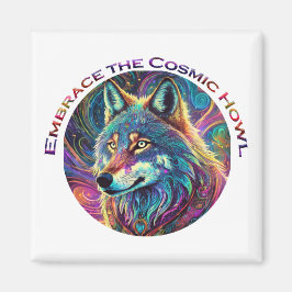 Embrace für den kosmischen Howl Wolf Magnet