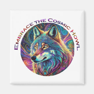 Embrace für den kosmischen Howl Wolf Magnet