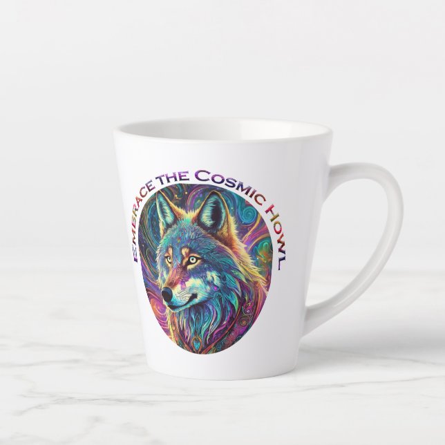 Embrace für den kosmischen Howl Wolf Milchtasse (Rechts)