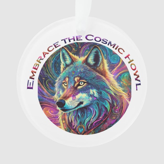 Embrace für den kosmischen Howl Wolf Ornament (Vorderseite)