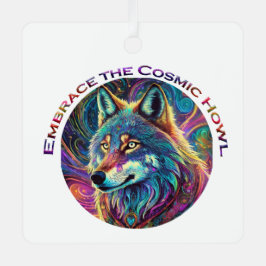 Embrace für den kosmischen Howl Wolf Ornament Aus Metall