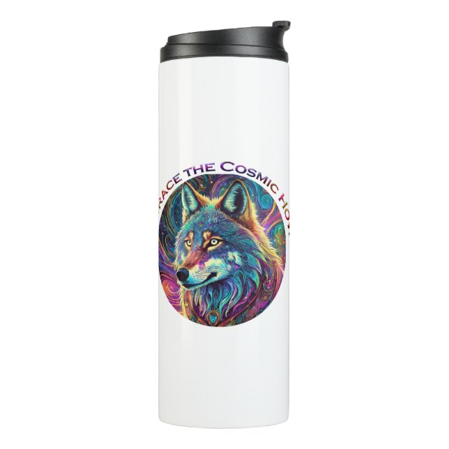 Embrace für den kosmischen Howl Wolf Thermosbecher (Nach links gedreht)