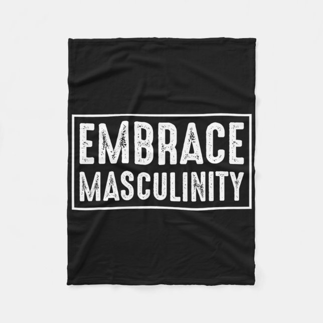 Embrace Masculinity Men Gym Fleecedecke (Vorderseite)