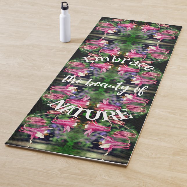 Embrace Nature Columbine Blume Inspiration Yogamatte (Beispiel)