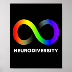 Embrace Neurodiversity-Autismus Adhd Asd Infinity  Poster