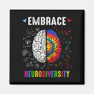 Embrace Neurodiversity Autismus Bewusstsein Asse M Magnet