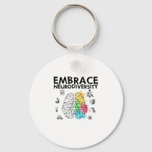 Embrace Neurodiversity-Autismus-Bewusstsein Schlüsselanhänger