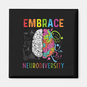 Embrace Neurodiversity-Gehirn Embrace Adhd Autismu Magnet
