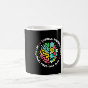 Embrace Neurodiversity Hirn Autismus Bewusstsein u Kaffeetasse