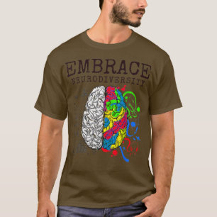 Embrace Neuroversity Autismus ASD Bewusstseinsgeda T-Shirt