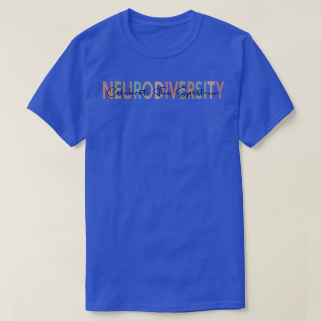 Embrace Neuroversity Autismus Bewusstsein ASD ADHD T-Shirt (Design vorne)