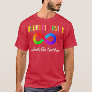 Embrace Neuroversity Spektrum ASD ADHD Autismus 68 T-Shirt