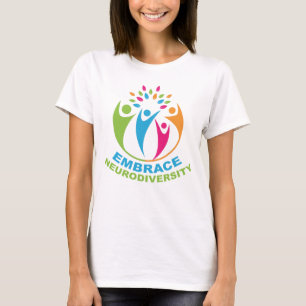 Embrace Neurovielfalt Autismus Spektrum farbig T-Shirt
