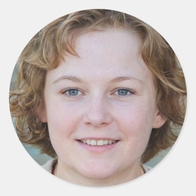 Embrace Runder Aufkleber (Vorderseite)