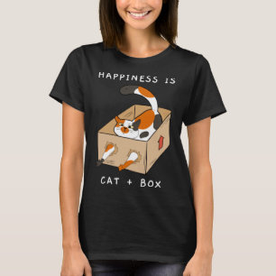 Embrace Simple Joins in Life Niedlich Cat Paper Bo T-Shirt