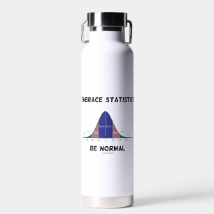 Embrace-Statistik ist eine normale Bell Curve-Anwe Trinkflasche