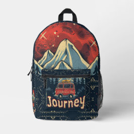 Embrace the Journey Rustic Vintag Bedruckter Rucksack