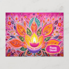 Embrace the Joy: Eine Diwali-Feier Postkarte