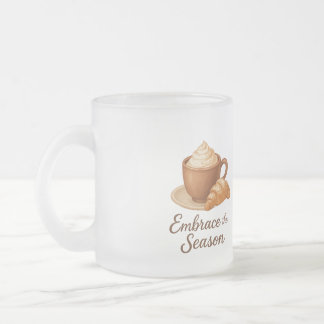 Embrace This Season Frosted Mug – Cozy Cocoa Café  Mattglastasse