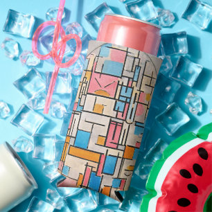 Embrace Timeless Art mit dem Mondrian Inspiriert Selters Dosenkühler