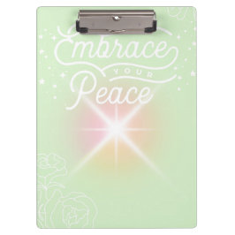 "Embrace you Peace" school/office clipboard  Klemmbrett
