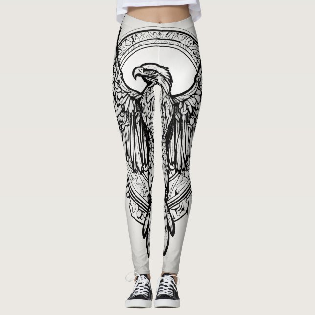 "Embrace your inner eagle" Leggings (Vorderseite)