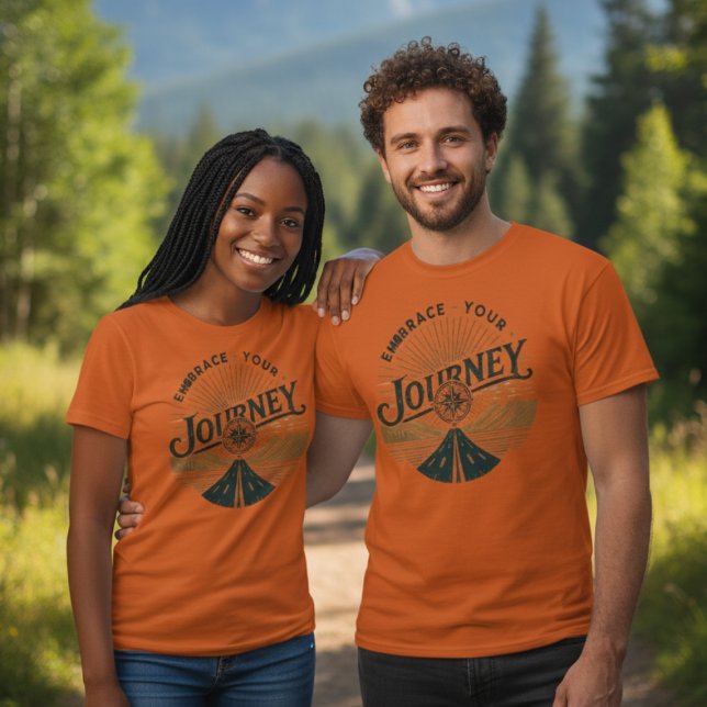 "Embrace Your Journey Adventure T - Shirt" T-Shirt (Von Creator hochgeladen)