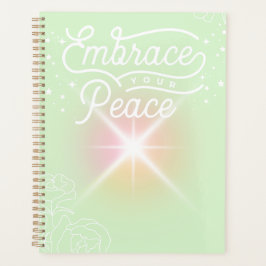 Embrace Your Peace Mint Planner Planer