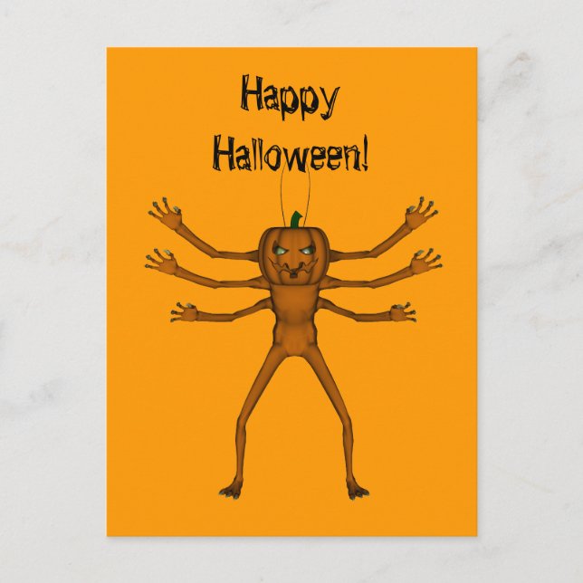 Embracing Halloween Critter Postkarte (Vorderseite)