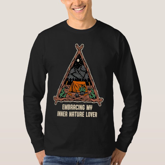 Embracing Inner Nature  Camping Forest Camper Jung T-Shirt (Vorderseite)