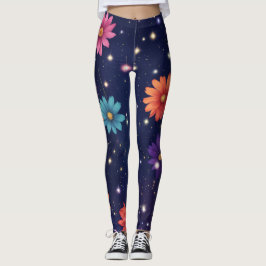 Embran jedes Petal mit Blume Design Leggins