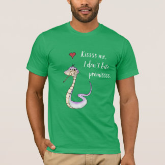 Embrasse-moi je ne te mord pas de T-shirt