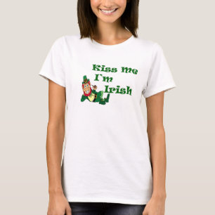 Embrasse-moi Je suis Irlandaise T-shirt femme