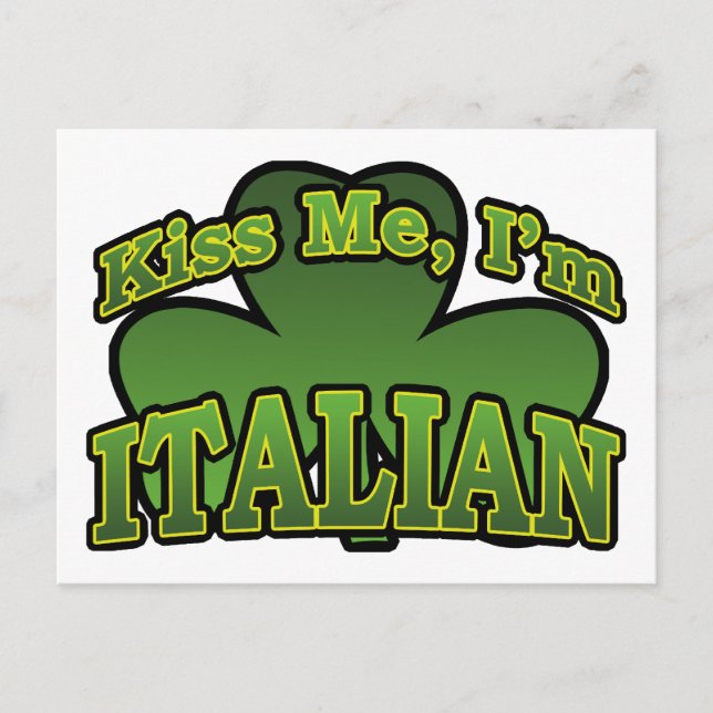 Embrasse-moi Je suis une carte postale italienne (Devant)