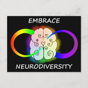 Embrassez la carte postale Neurodiversity