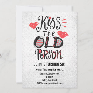 Embrassez la personne âgée ! Invitation à une fête